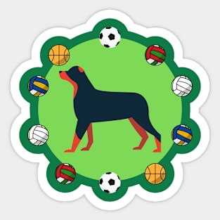 Dog and Sports Sticker